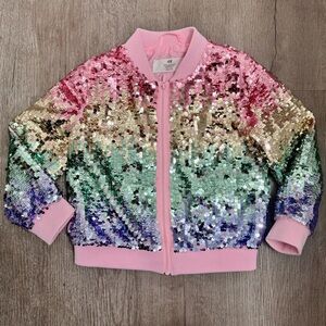 H&M sequined bomber jacket